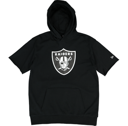 New Era Las Vegas Raiders Oversized Short Sleeve Hoodie Black