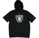 New Era Las Vegas Raiders Oversized Short Sleeve Hoodie Black