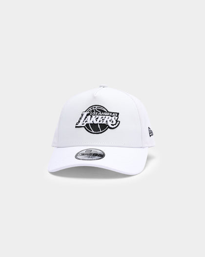 New Era Kid's Los Angeles Lakers White UV Activation 9FORTY A-Frame Stretch Fit UV Active White