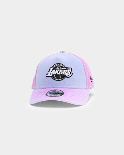 New Era Kid's Los Angeles Lakers White UV Activation 9FORTY A-Frame Stretch Fit UV Active White