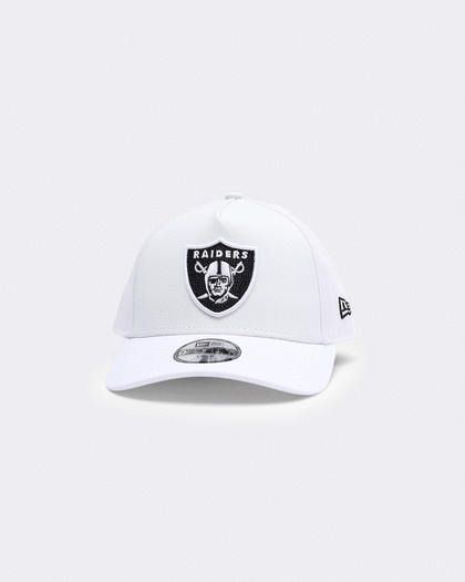 New Era Kid's Las Vegas Raiders White UV Activation 9FORTY A-Frame Stretch Fit UV Active White