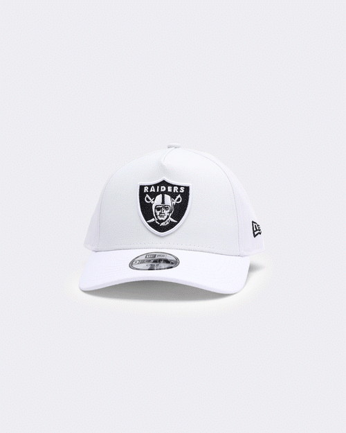New Era Kid's Las Vegas Raiders White UV Activation 9FORTY A-Frame Stretch Fit UV Active White