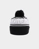 New Era Las Vegas Raiders Team Stripe Script Pom Beanie Team