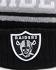 New Era Las Vegas Raiders Team Stripe Script Pom Beanie Team