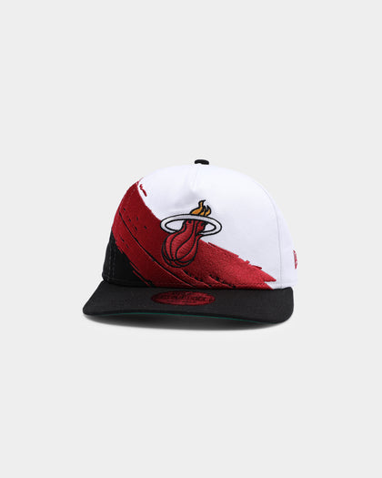 New Era Miami Heat Paint Stripe Old Golfer Snapback Paint Brush