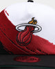New Era Miami Heat Paint Stripe Old Golfer Snapback Paint Brush