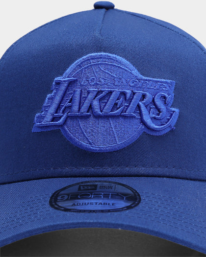 New Era Los Angeles Lakers 9FORTY A-Frame Snapback Royal Tonal