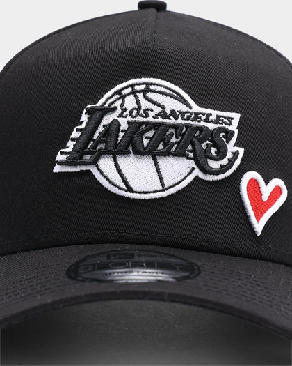 New Era Los Angeles Lakers Black I Heart 9FORTY A-Frame Snapback Black