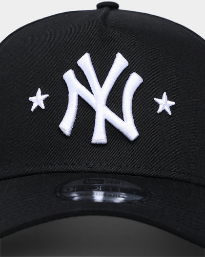 New Era New York Yankees Star Logo 9FORTY A-Frame Snapback Black