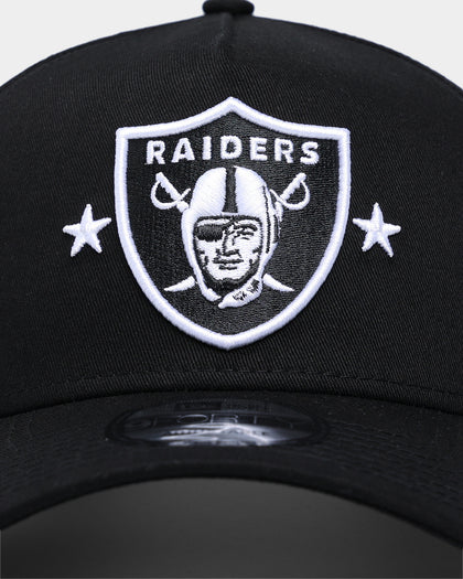 New Era Las Vegas Raiders Star Logo 9FORTY A-Frame Snapback Black