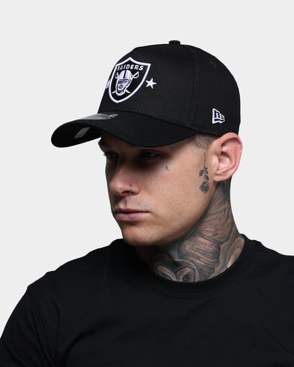 New Era Las Vegas Raiders Star Logo 9FORTY A-Frame Snapback Black