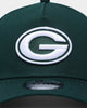 New Era 9FORTY A-Frame Green Bay Packers Snapback Forest Green/White