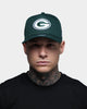 New Era 9FORTY A-Frame Green Bay Packers Snapback Forest Green/White