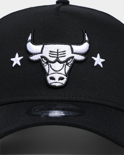 New Era Chicago Bulls Star Logo 9FORTY A-Frame Black Snapback