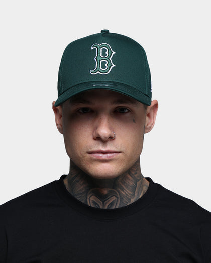 New Era 9FORTY A-Frame Boston Red Sox Snapback Forest Green/White