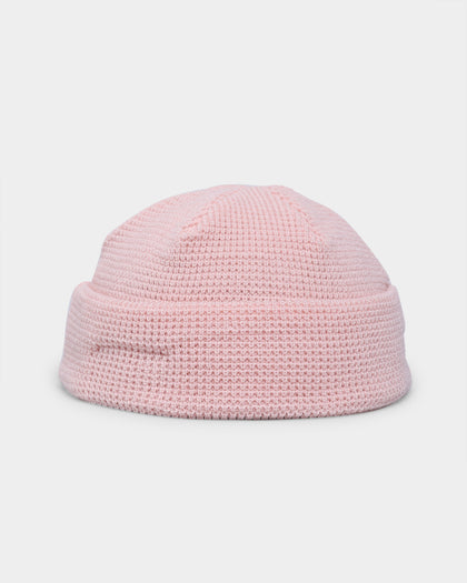 New Era Waffle Knit Thin Fisherman Beanie Sky Pink