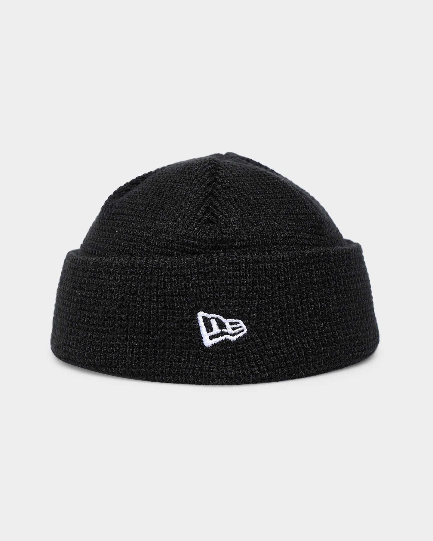 New Era Waffle Knit Thin Fisherman Beanie Black | Culture Kings US