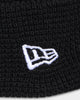 New Era Waffle Knit Thin Fisherman Beanie Black