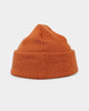 New Era Ribbed Knit Thin Fisherman Beanie Burnt Orange