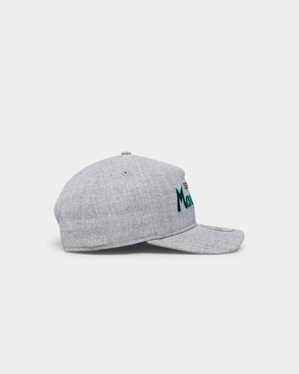 New Era Seattle Mariners Script Old Golfer Snapback Heather Grey