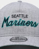 New Era Seattle Mariners Script Old Golfer Snapback Heather Grey