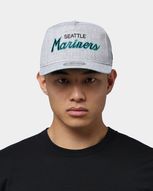 New Era Seattle Mariners Script Old Golfer Snapback Heather Grey