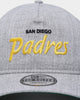 New Era San Diego Padres Script Old Golfer Snapback Heather Grey
