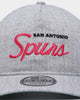 New Era San Antonio Spurs Script Old Golfer Snapback Heather Grey