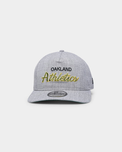 New Era Oakland Athletics Script Old Golfer Snapback Heather Grey