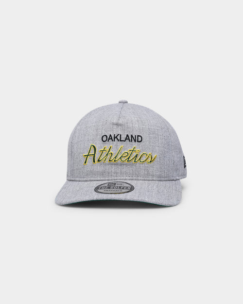 New Era Oakland Athletics Script Old Golfer Snapback Heather Grey