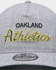 New Era Oakland Athletics Script Old Golfer Snapback Heather Grey