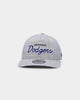 New Era Los Angeles Dodgers Script Old Golfer Snapback Heather Grey