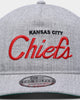 New Era Kansas City Chiefs Script Old Golfer Snapback Heather Grey