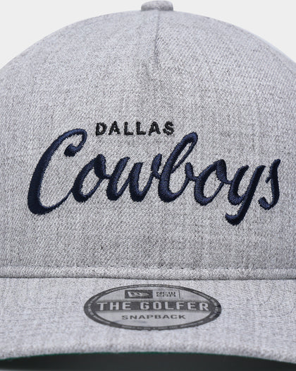 New Era Dallas Cowboys Script Old Golfer Snapback Heather Grey