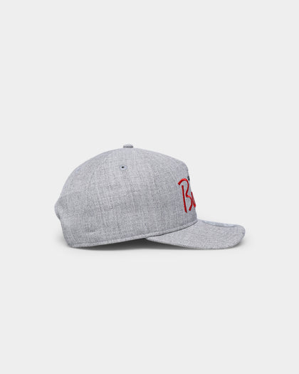 New Era Chicago Bulls Script Old Golfer Snapback Heather Grey
