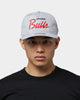 New Era Chicago Bulls Script Old Golfer Snapback Heather Grey
