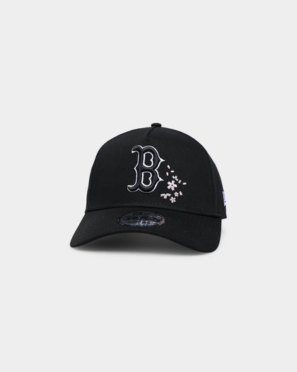 New Era Boston Red Sox Black Blossom 9FORTY A-Frame Snapback Black/Blossom