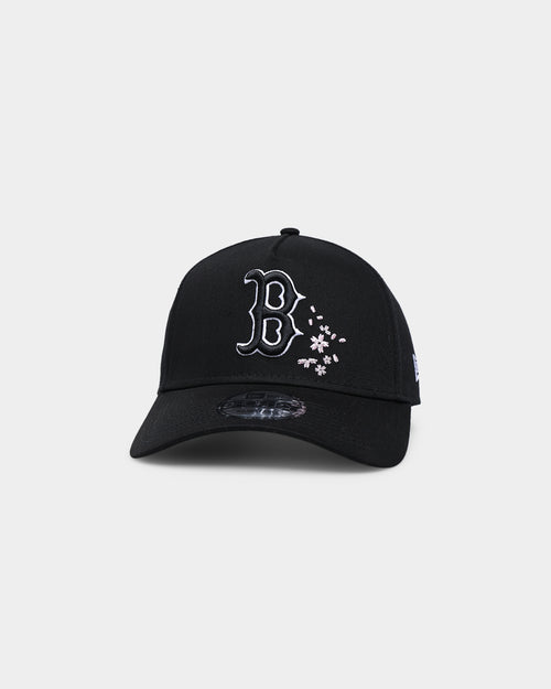 New Era Boston Red Sox Black Blossom 9FORTY A-Frame Snapback Black/Blossom