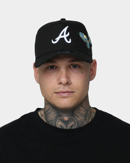 New Era Atlanta Braves "Butterfly Accent" 9FORTY A-Frame Snapback Black/Blue