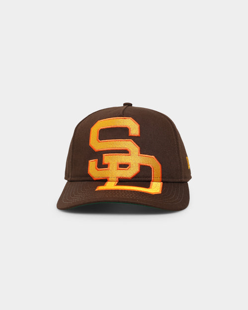 New Era San Diego Padres 'Oversized Team Logo' Old Golfer Snapback Brown/Orange