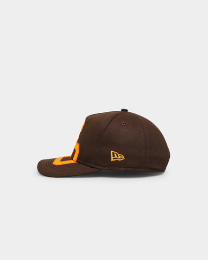New Era San Diego Padres 'Oversized Team Logo' Old Golfer Snapback Brown/Orange