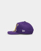 New Era Los Angeles Lakers 'Oversized Team Logo' Old Golfer Snapback Purple/Yellow