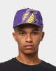 New Era Los Angeles Lakers 'Oversized Team Logo' Old Golfer Snapback Purple/Yellow