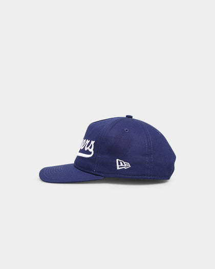 New Era Los Angeles Dodgers 'Oversized Team Logo' Old Golfer Snapback Blue/White