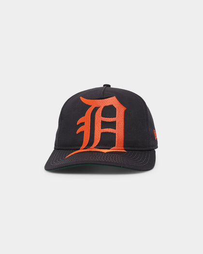 New Era Detroit Tigers 'Oversize Team Logo' Old Golfer Snapback Black/Orange