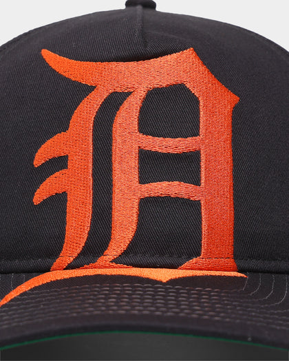 New Era Detroit Tigers 'Oversize Team Logo' Old Golfer Snapback Black/Orange