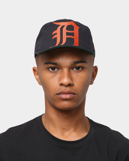 New Era Detroit Tigers 'Oversize Team Logo' Old Golfer Snapback Black/Orange