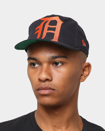 New Era Detroit Tigers 'Oversize Team Logo' Old Golfer Snapback Black/Orange