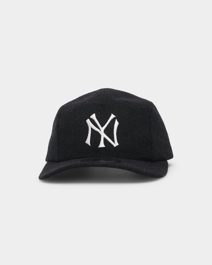 New Era New York Yankees 'Wool Tones' Camper Strapback Black