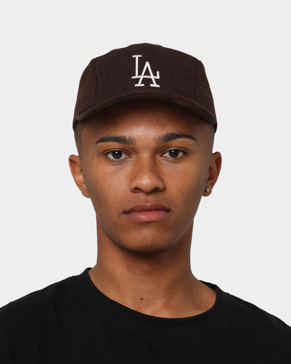 New Era Los Angeles Dodgers 'Wool Tones' Camper Strapback Brown